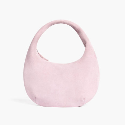 Mini Crescent | Pink Suede