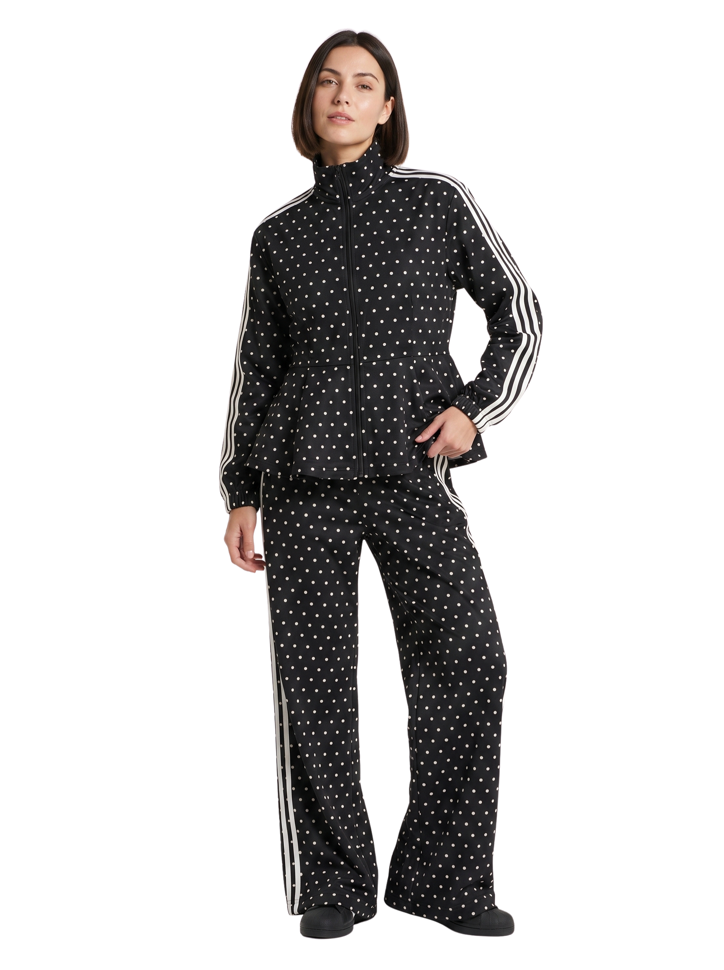 Polka Dot Jacket and Pants Set