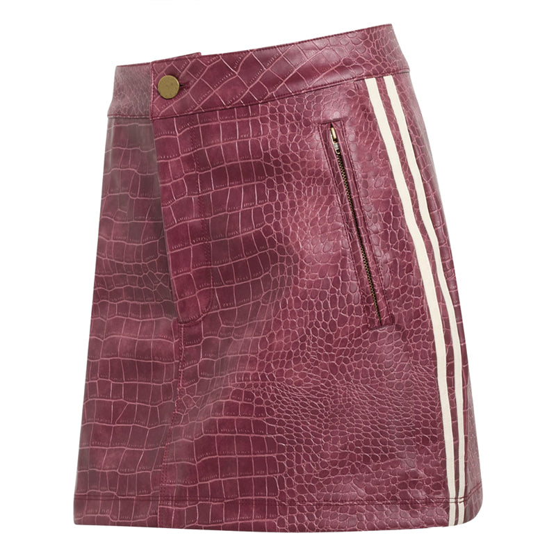 Pleather Set Maroon